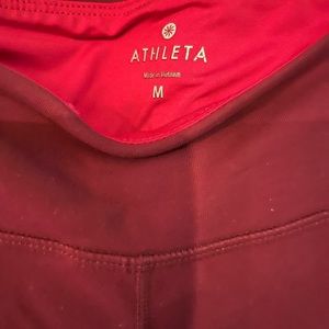 Athlete maroon yoga pants medium